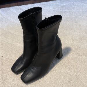 Steve Madden Black Heeled Boots